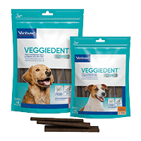 Tiras Masticables Veggident de Virbac para Perros Pequeños y Medianos